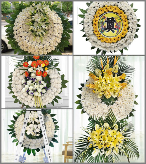 福建龙岩永定区培丰镇大排村花圈速递